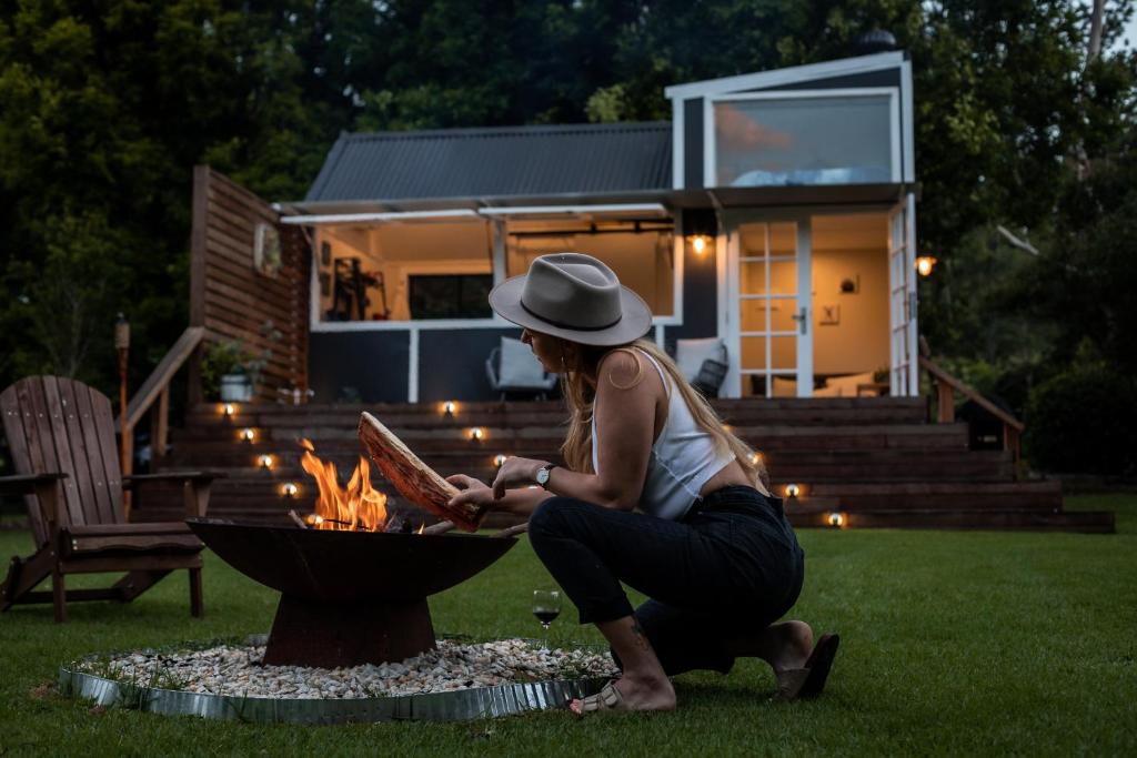 Hosté ubytování Central Coast Deck and Spa Luxury Tiny House with firepit