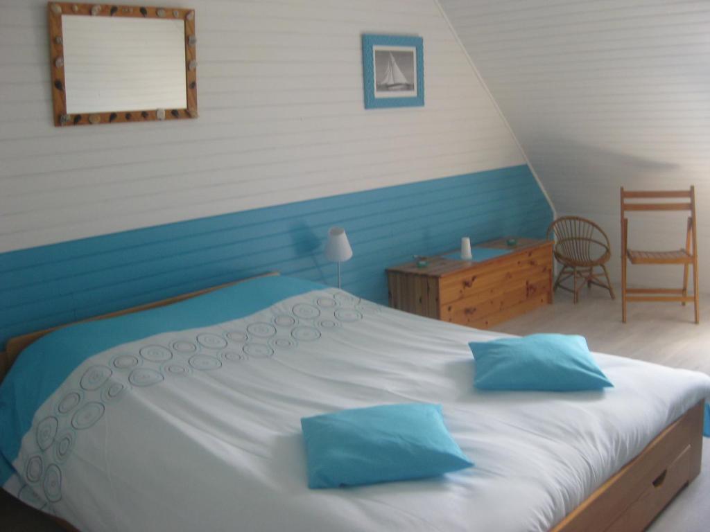 Postel nebo postele na pokoji v ubytování Le Clos des Fontaines