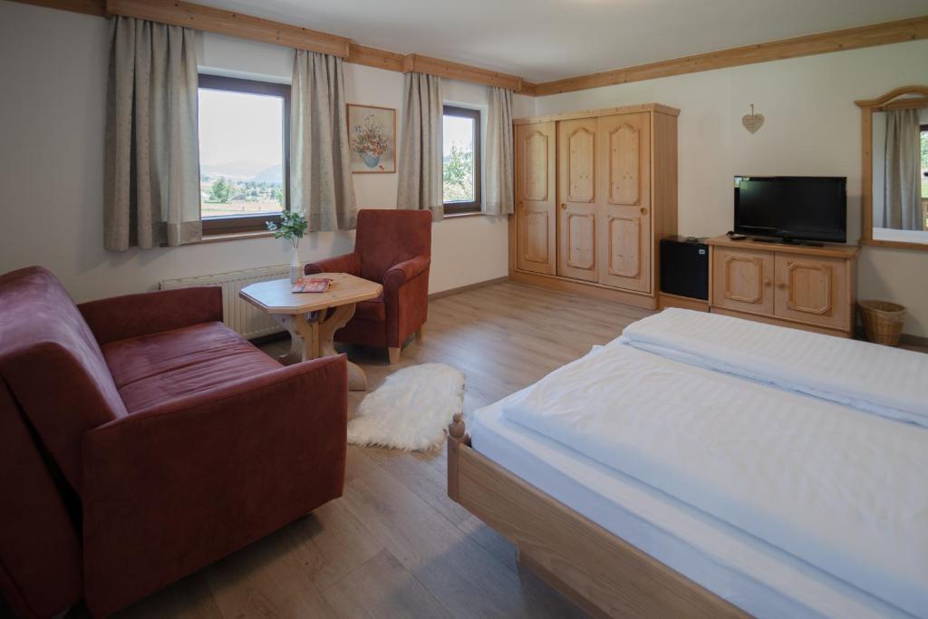 TV a/nebo společenská místnost v ubytování Landhotel - Apartments Bauer