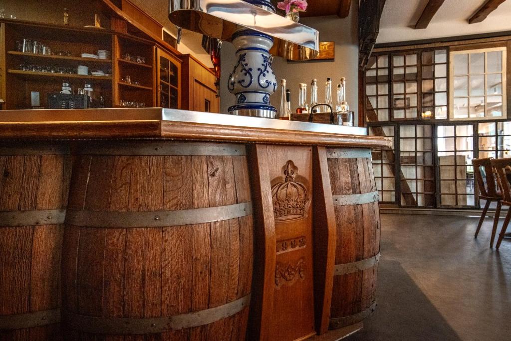 Lounge nebo bar v ubytování Gasthof zur Krone
