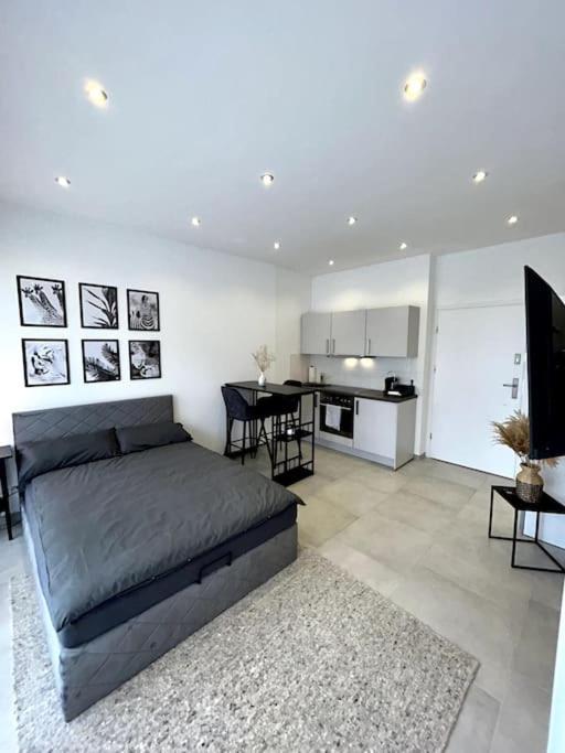 Kuchyň nebo kuchyňský kout v ubytování Bahnhofsapartment Lörrach