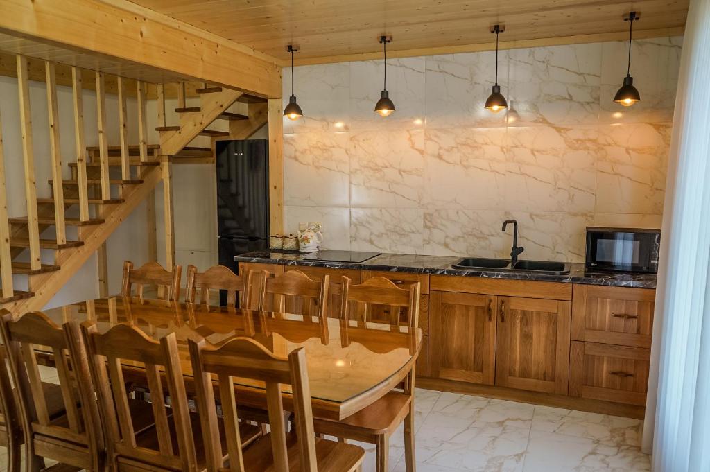 Kuchyň nebo kuchyňský kout v ubytování Ankamy Sweet Home
