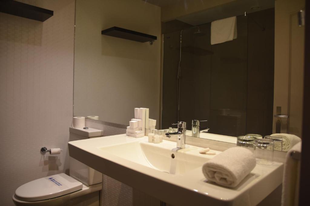 Koupelna v ubytování Hotel Igeretxe