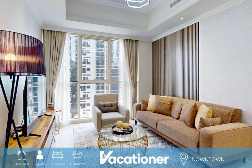 Posezení v ubytování Dunya Tower - Incredible One Bedroom