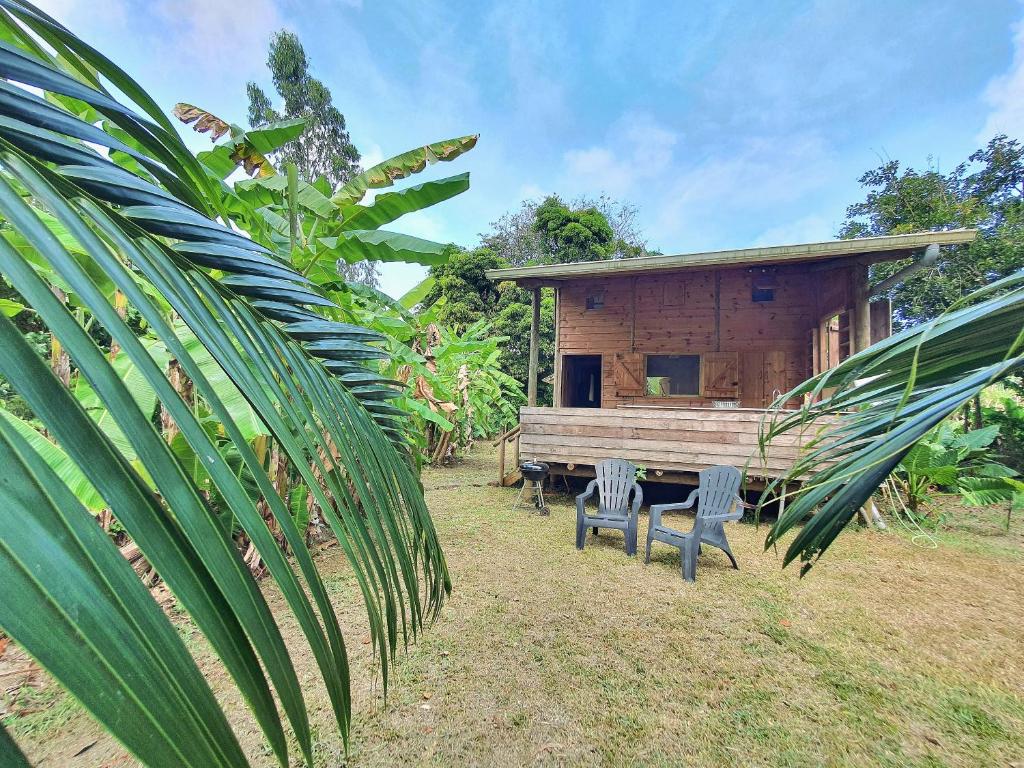 Zahrada ubytování Le Chalet, La Petite Ferme