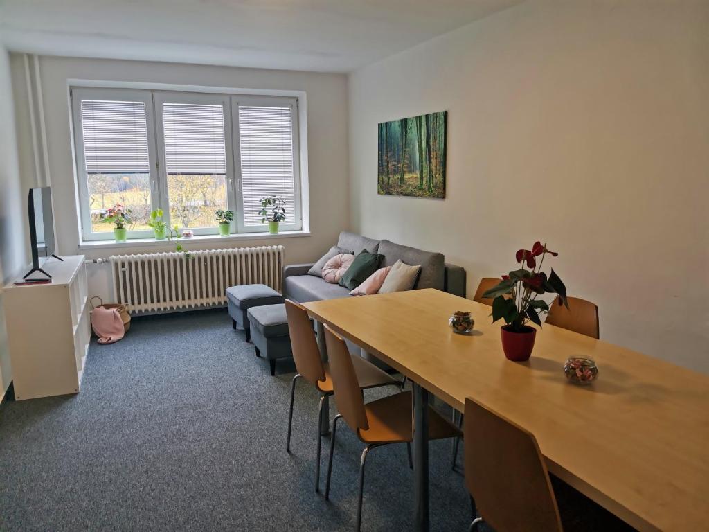 Posezení v ubytování Apartmány Pěkná 10