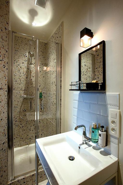 Koupelna v ubytování Boutique hotel Shamon