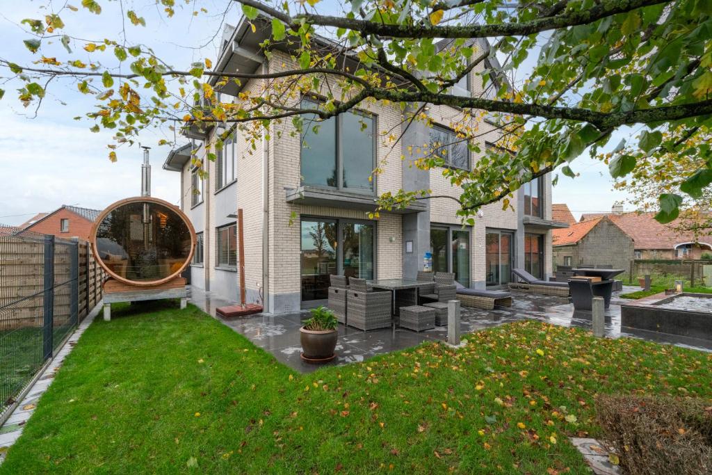 Zahrada ubytování J and R flanders fields holiday homes