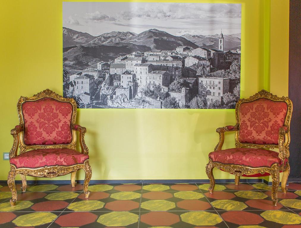 Posezení v ubytování Rossi Hôtel