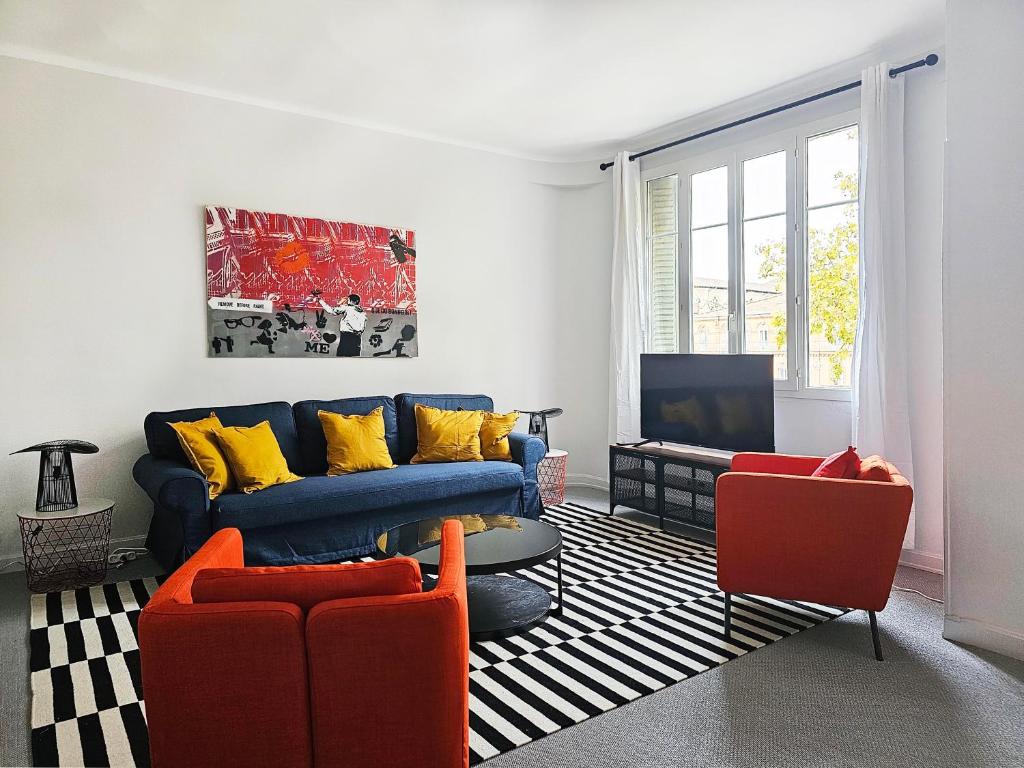 Posezení v ubytování L'Idrac, Appartements en Hyper centre