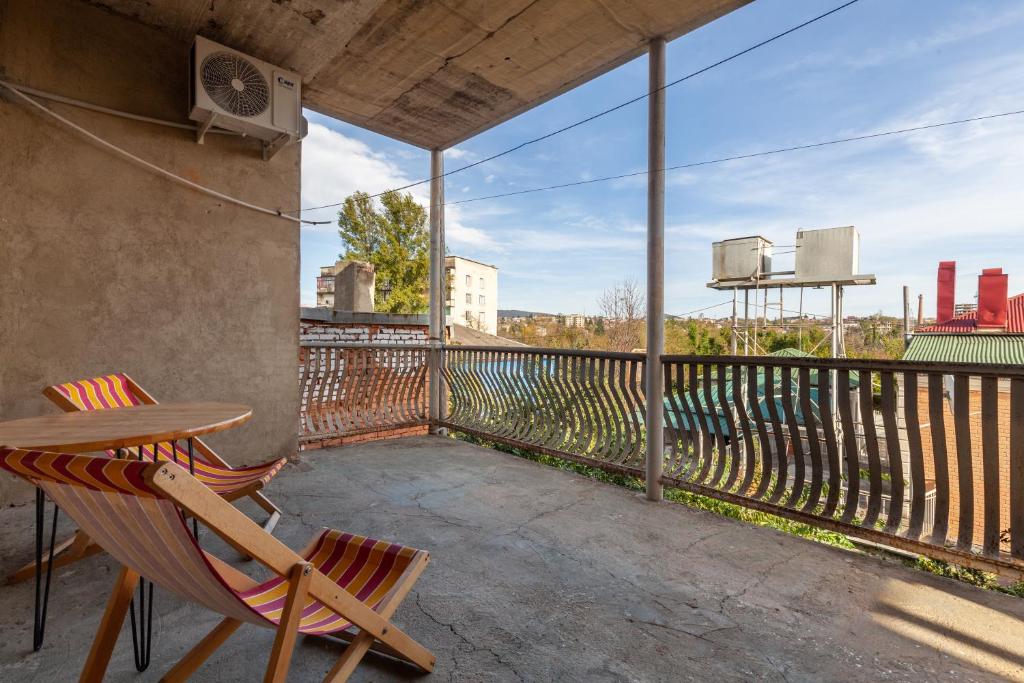 Balkón nebo terasa v ubytování Stepin Garden