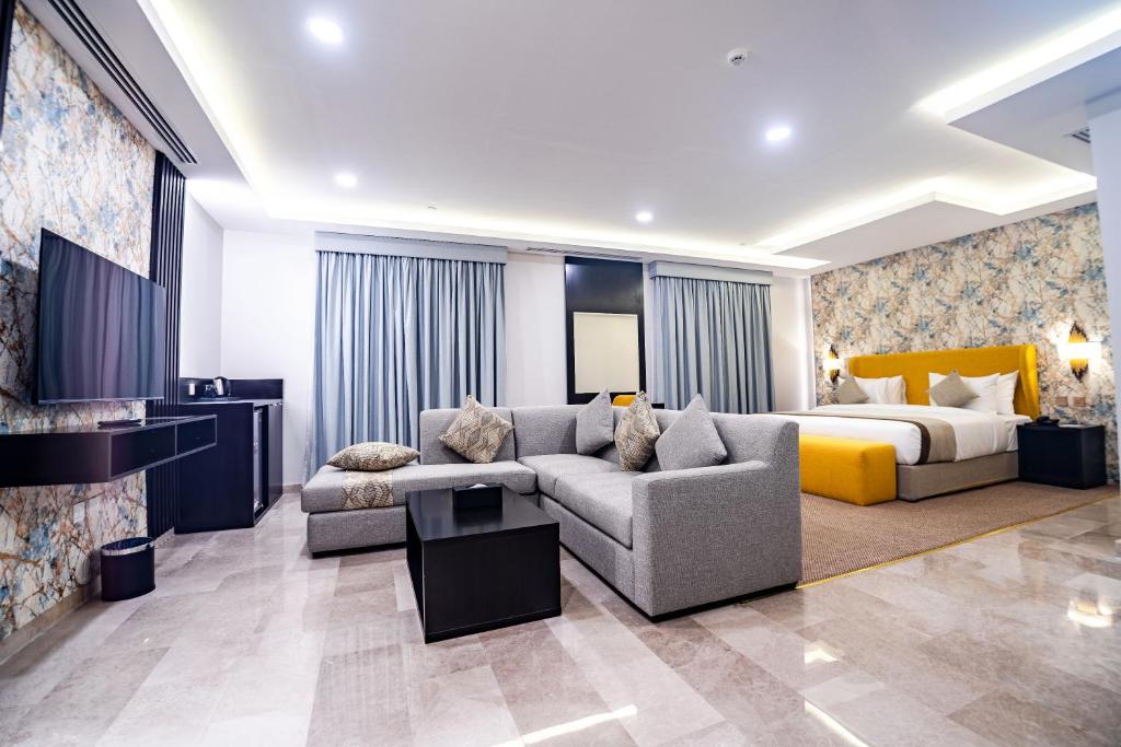 Posezení v ubytování DAM hodoo دام الهــــــــدوء