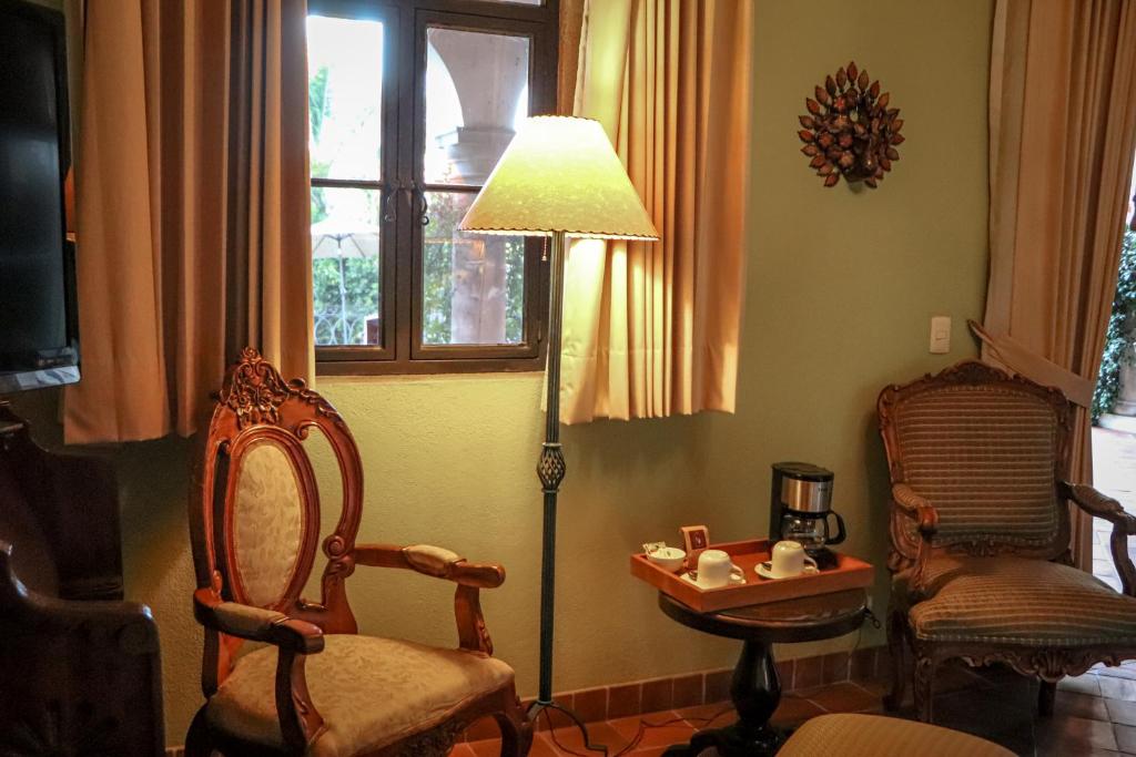 Posezení v ubytování Casa Don Pascual Hotel Boutique Sweet Home