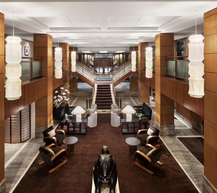 a view of the lobby of a hotel at The Prince Kitano New York in New York