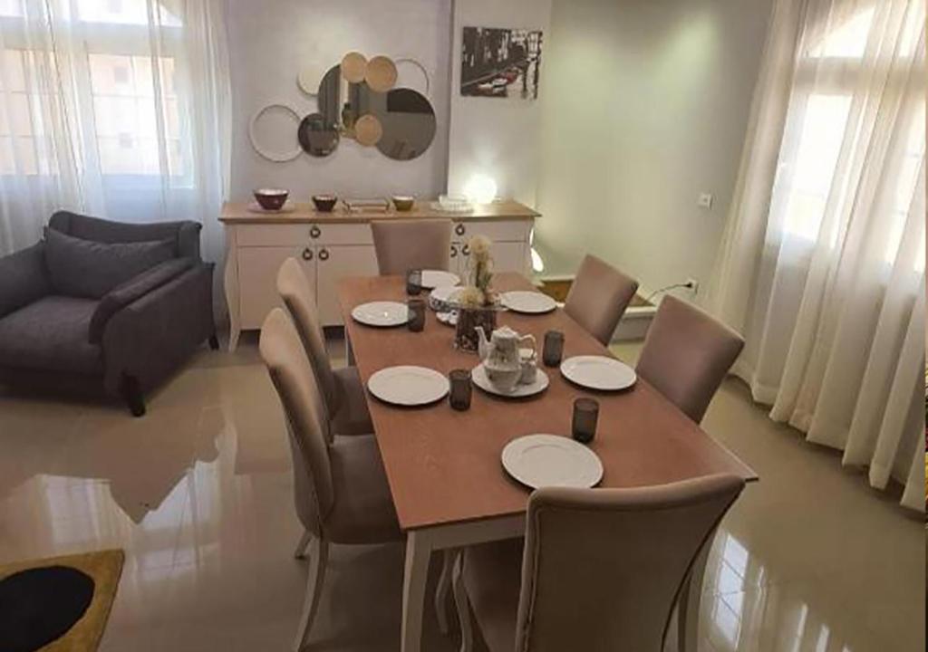 Posezení v ubytování Hayat Apartments