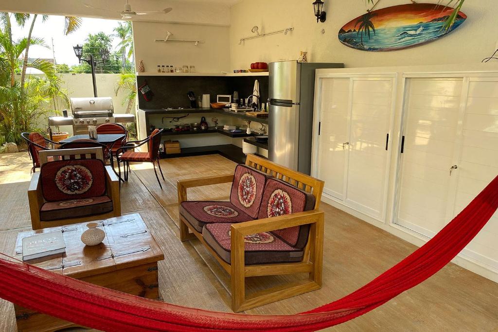 Kuchyň nebo kuchyňský kout v ubytování Zandoyo Bed & Breakfast