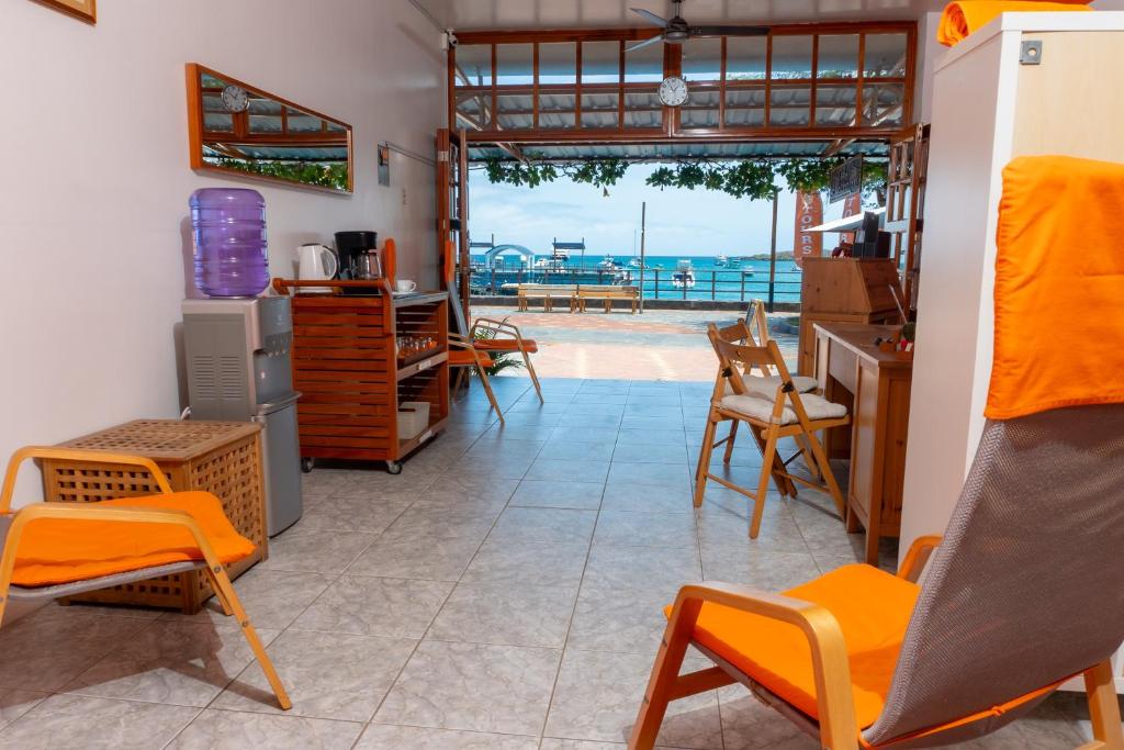 Posezení v ubytování La Zayapa Hotel