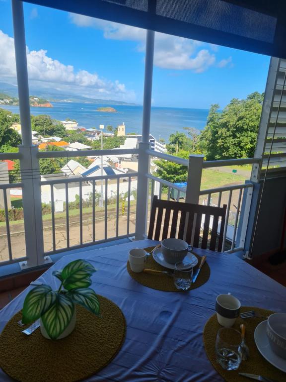Balkón nebo terasa v ubytování Studio des Flots - Tartane Martinique