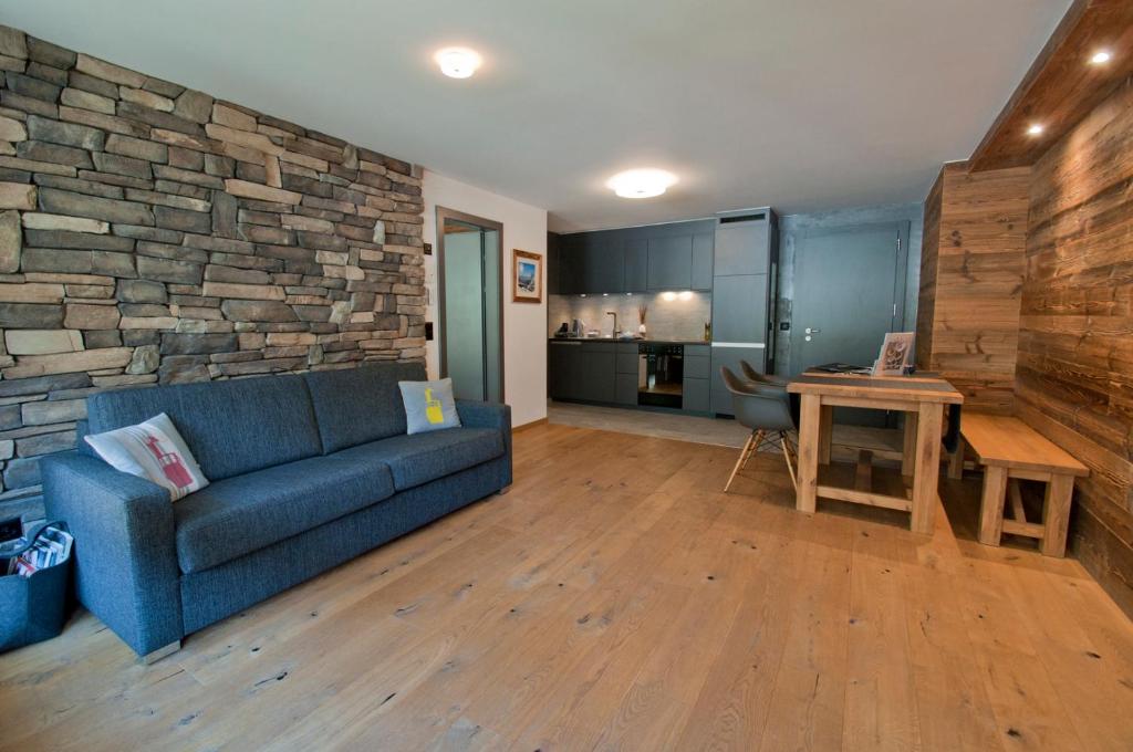 Posezení v ubytování Z Suite Zermatt