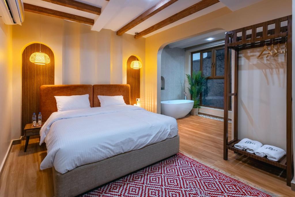 Postel nebo postele na pokoji v ubytování House 76