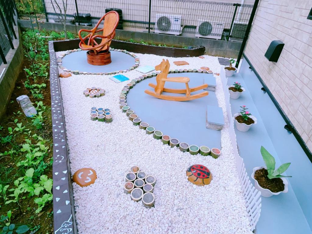 Zahrada ubytování 美山小屋-临近东京夏日乐园，高尾山，相模湖游乐园