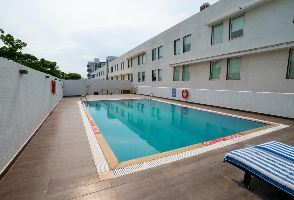 Bazén v ubytování Hotel Halez nebo v jeho okolí
