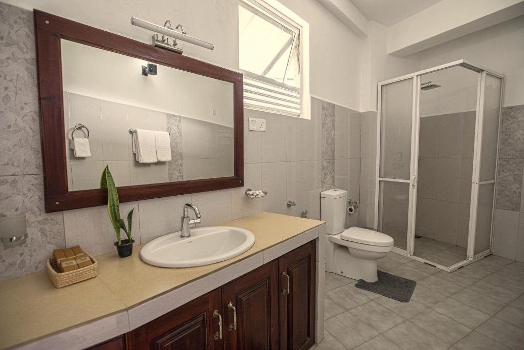 Koupelna v ubytování Hotel Onrock