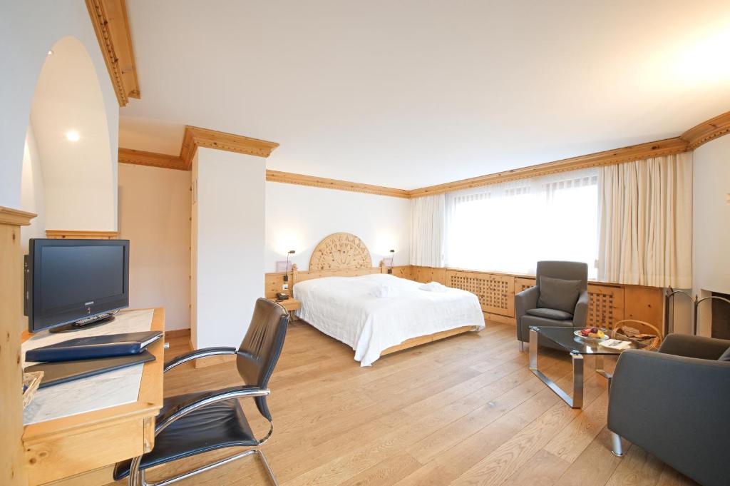 Posezení v ubytování Albana Hotel Silvaplana