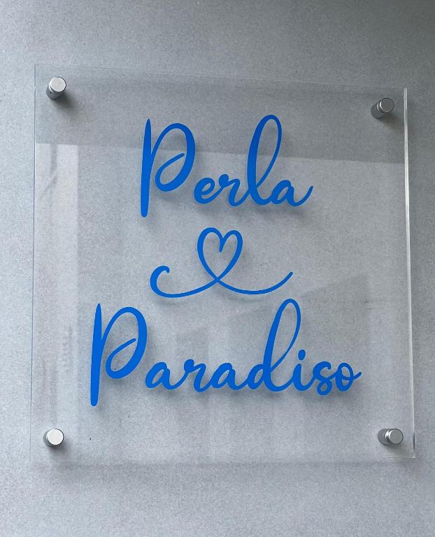 Certifikát, hodnocení, plakát nebo jiný dokument vystavený v ubytování Wohnung „Perla Paradiso“