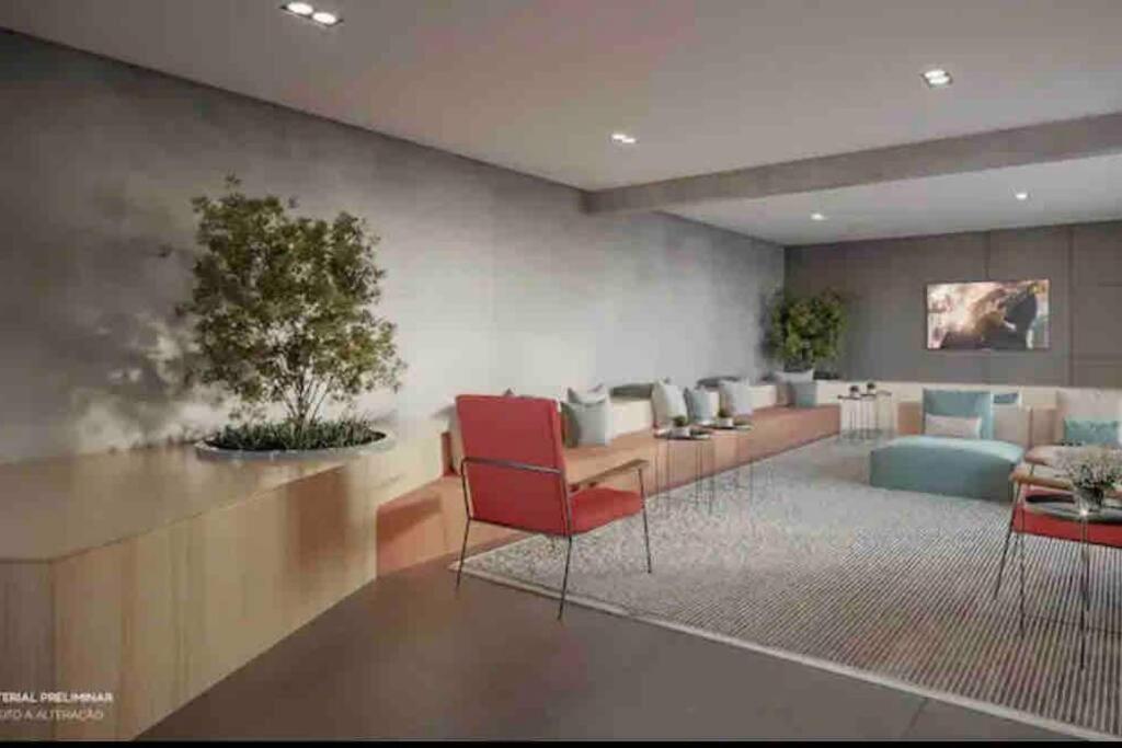 Posezení v ubytování Apto Novo na Bela Vista próximo à Av Paulista, Liberdade e Centro