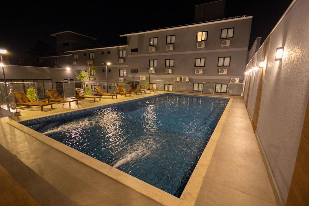 Bazén v ubytování Safa Hotel Foz nebo v jeho okolí