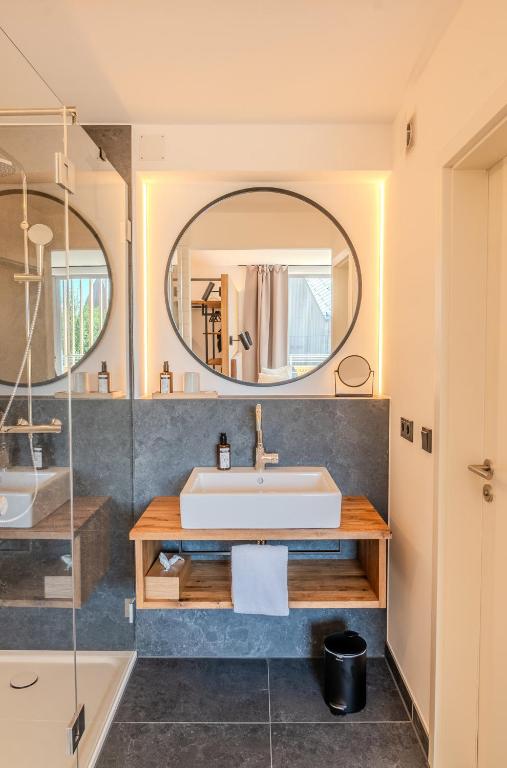 Koupelna v ubytování Aparthotel Parsberg GreenDesign