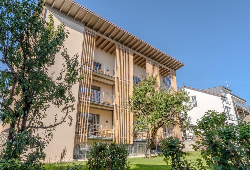 Budova, kde se aparthotel nachází