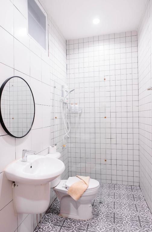 Koupelna v ubytování Baan Maneekan
