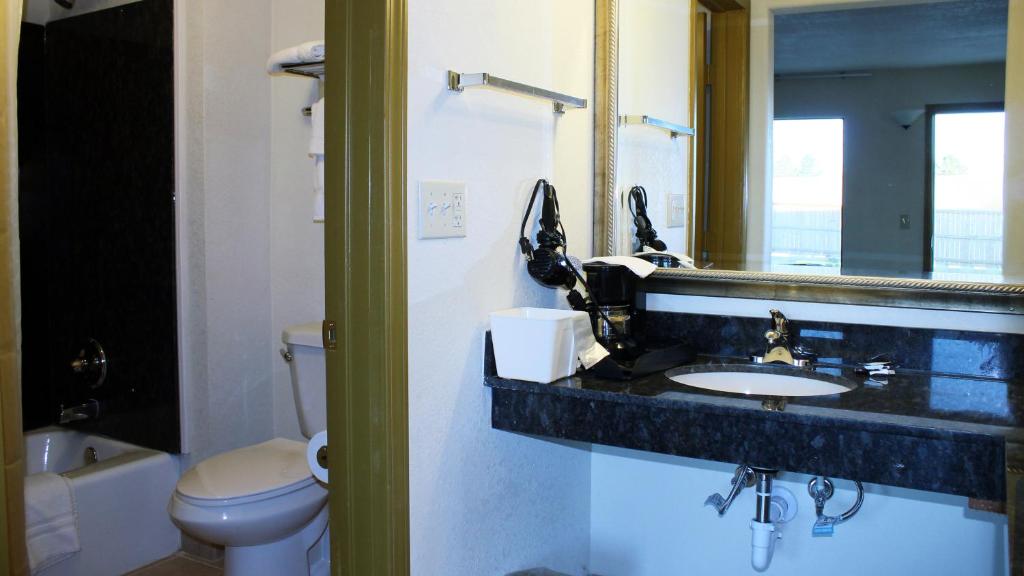 Koupelna v ubytování Royal Inn & Suites
