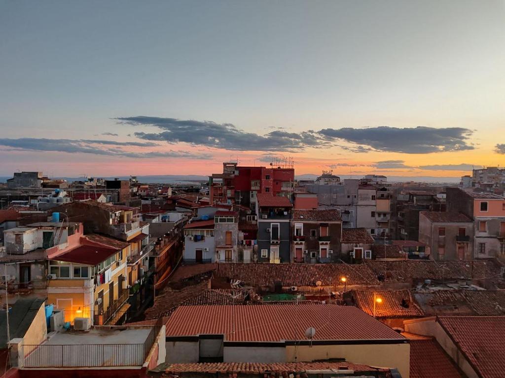 Výhľad na mesto Catania alebo výhľad na mesto priamo z apartmánu