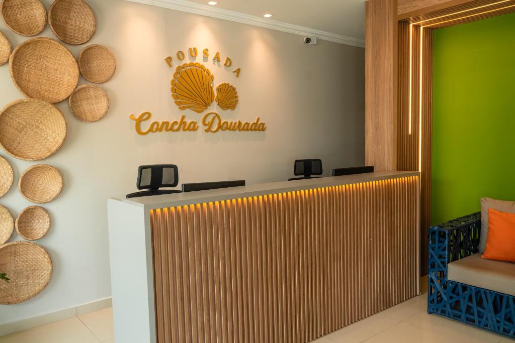 Certifikát, hodnocení, plakát nebo jiný dokument vystavený v ubytování Pousada Concha Dourada