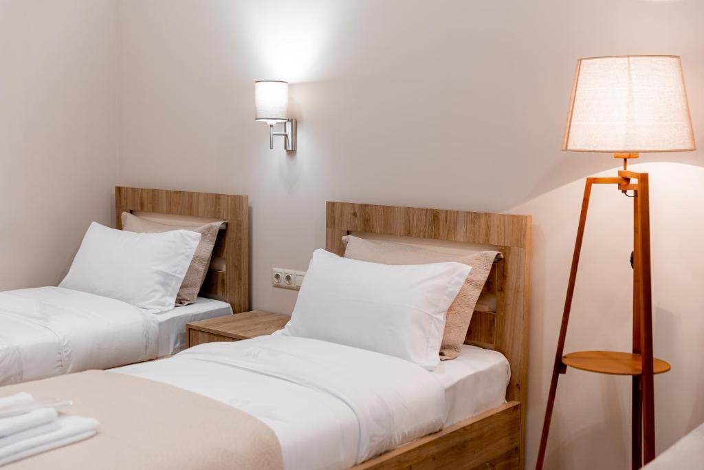 Кровать или кровати в номере Apartment in Old City Center