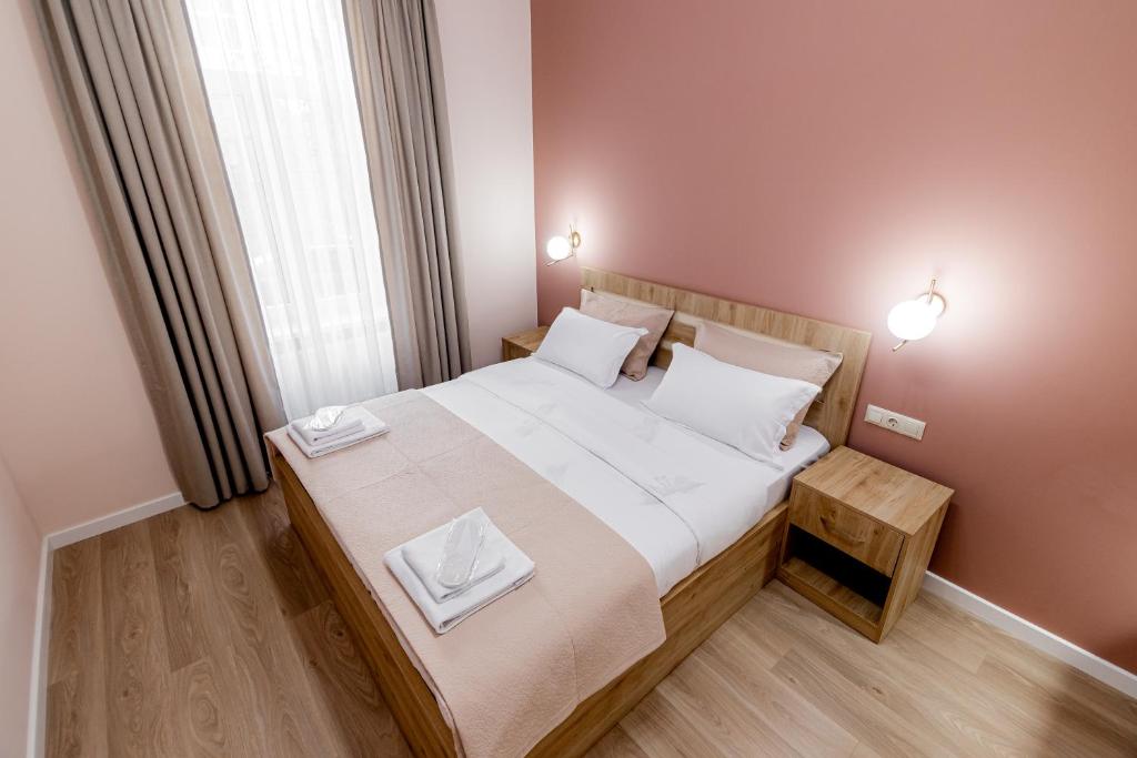 Кровать или кровати в номере Apartment in Old City Center