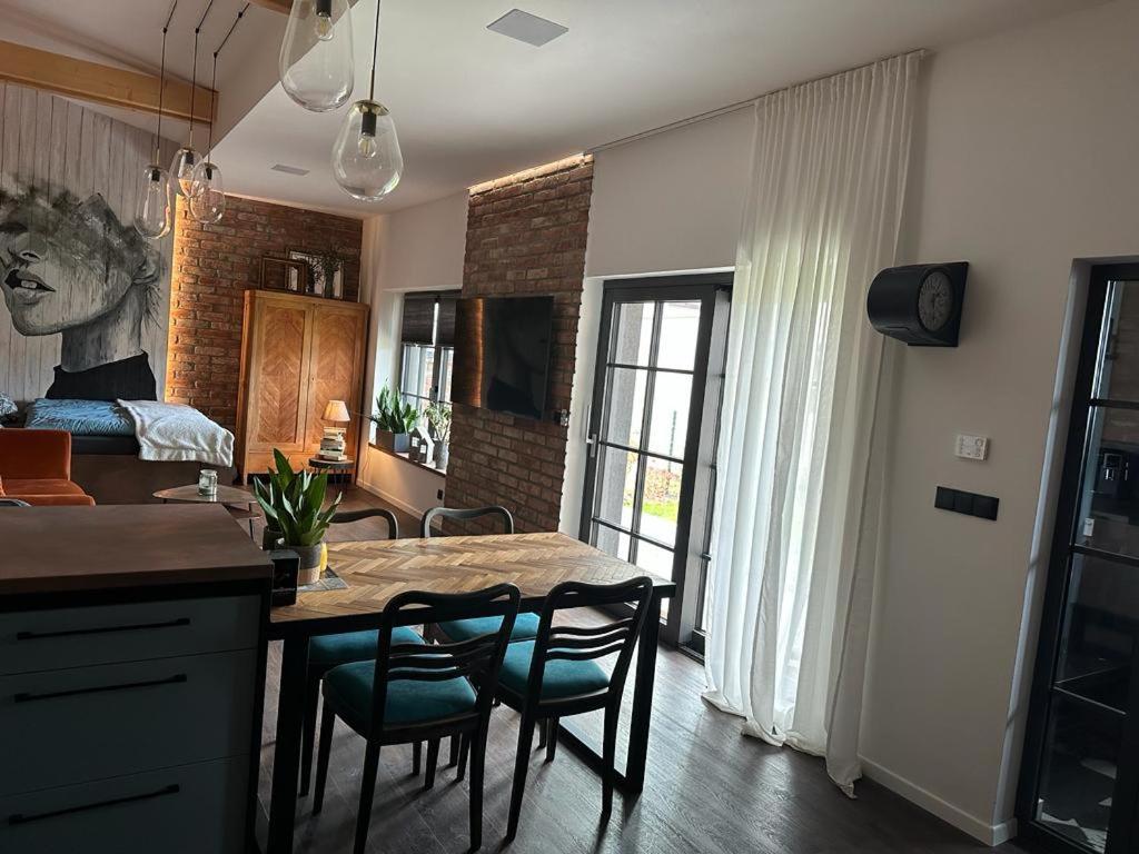 TV a/nebo společenská místnost v ubytování Design apartmán v zahradě