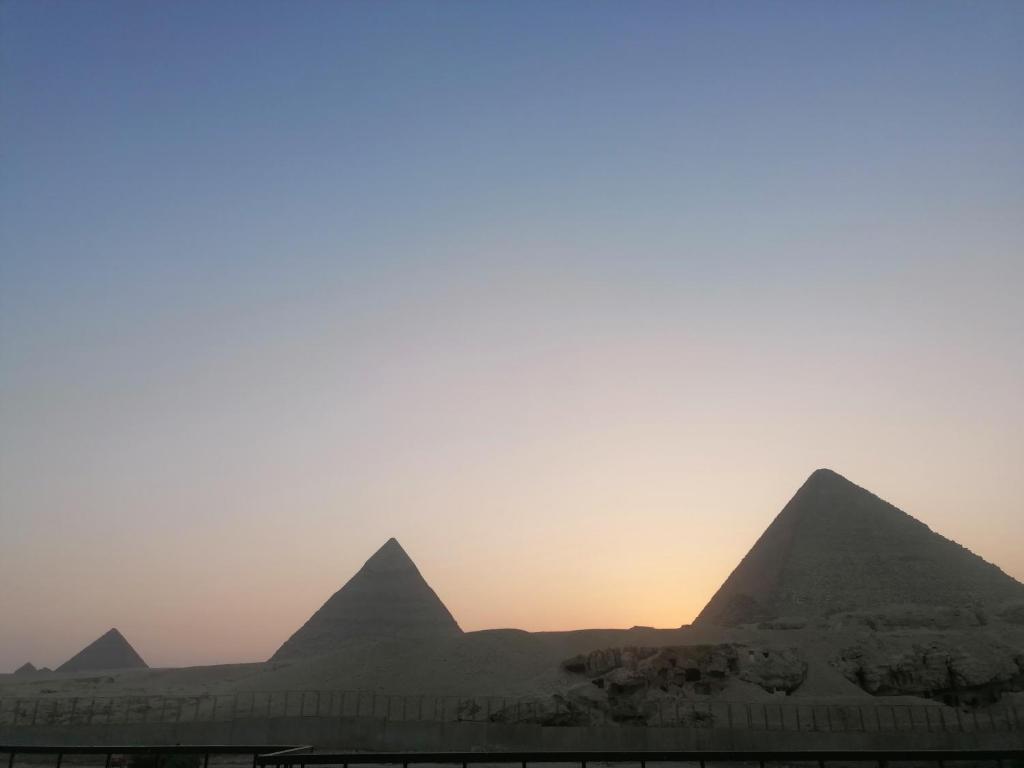 Grensha pyramid and sphinx view