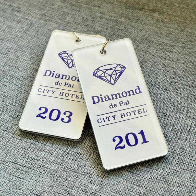 Certifikát, hodnocení, plakát nebo jiný dokument vystavený v ubytování Diamond de pai