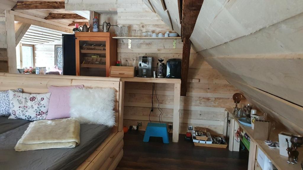 Kuchyň nebo kuchyňský kout v ubytování Apartments Beskydy