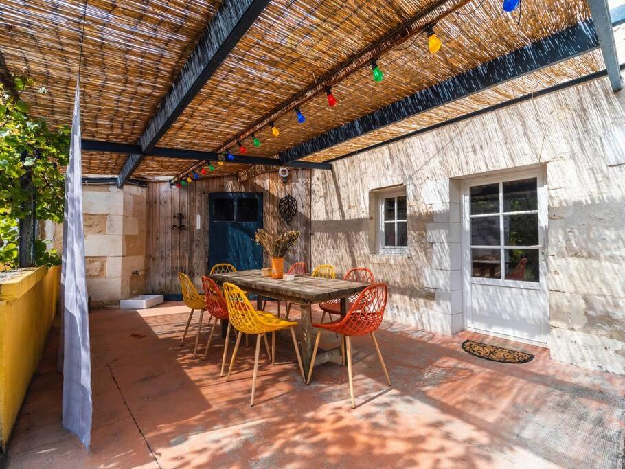 Patio alebo iná vonkajšia časť ubytovania LE GRAND FRANC gite cosy proche tous commerces