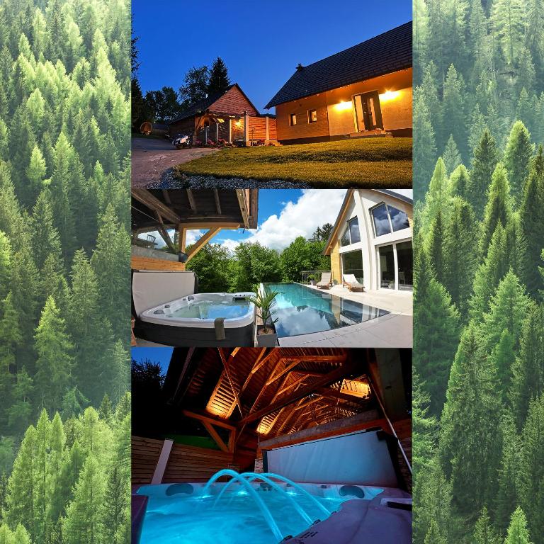 Fotografie z fotogalerie ubytování Ferienhaus auf 7 ha Alleinlage - Pool,Whirlpool, Sauna - Das Refugium Südsteiermark v destinaci Lieschen