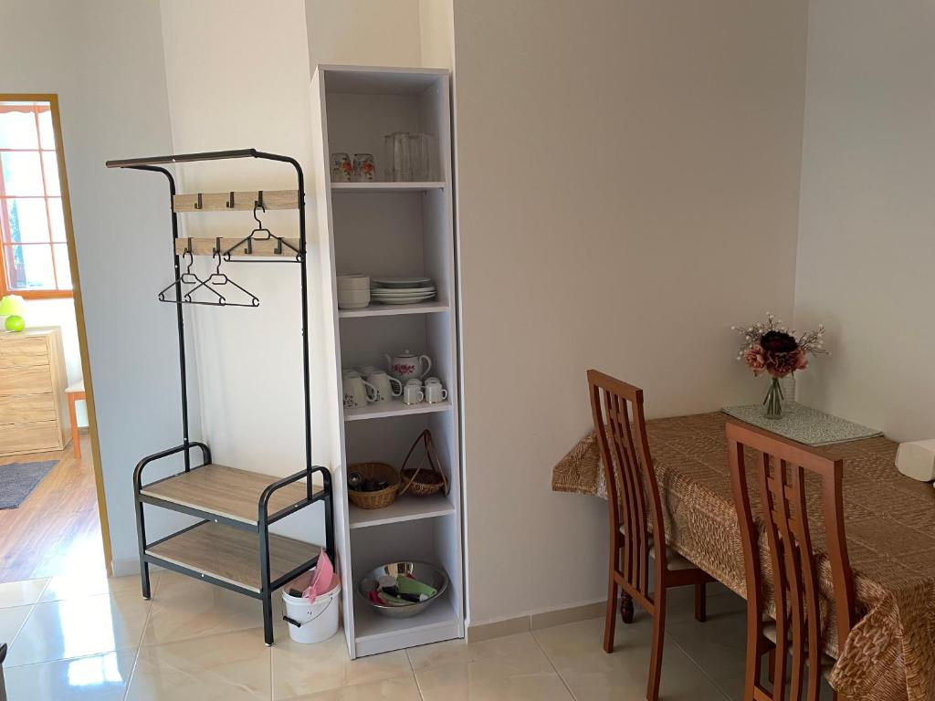 Kuchyň nebo kuchyňský kout v ubytování Apartmány Telnice - Medorhof