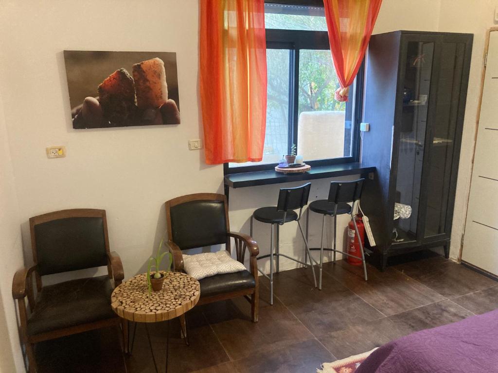 Posezení v ubytování cozy room