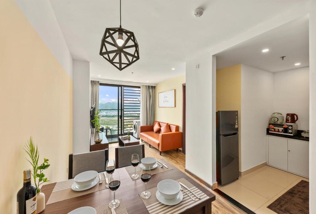 Kuchyň nebo kuchyňský kout v ubytování S Lux Apartment Virgo