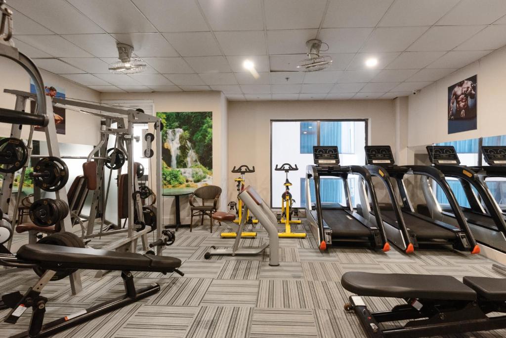 Fitness centrum a/nebo fitness zařízení v ubytování S Lux Apartment Virgo