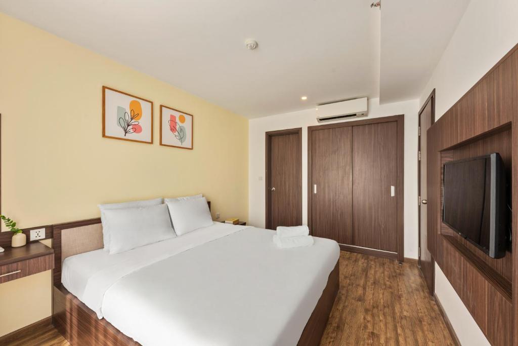 TV a/nebo společenská místnost v ubytování S Lux Apartment Virgo